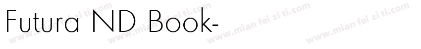 Futura ND Book字体转换